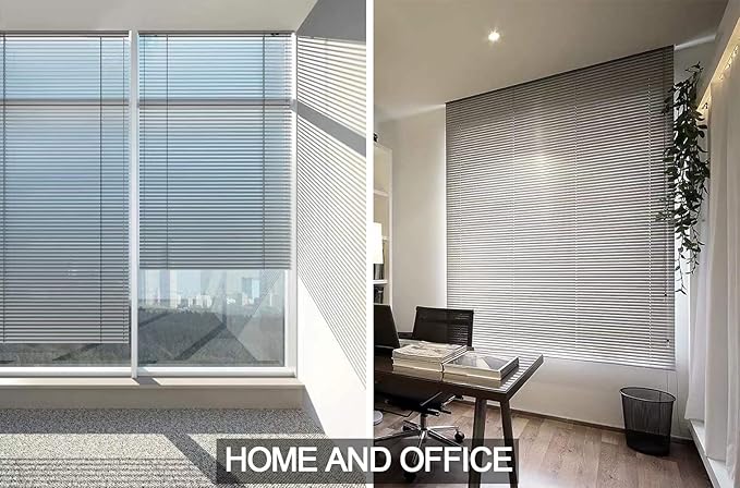 YIIBAII Mini Blinds Suitable for 47.5" W x 64" H Windows 1" Aluminum Horizontal - Image 5