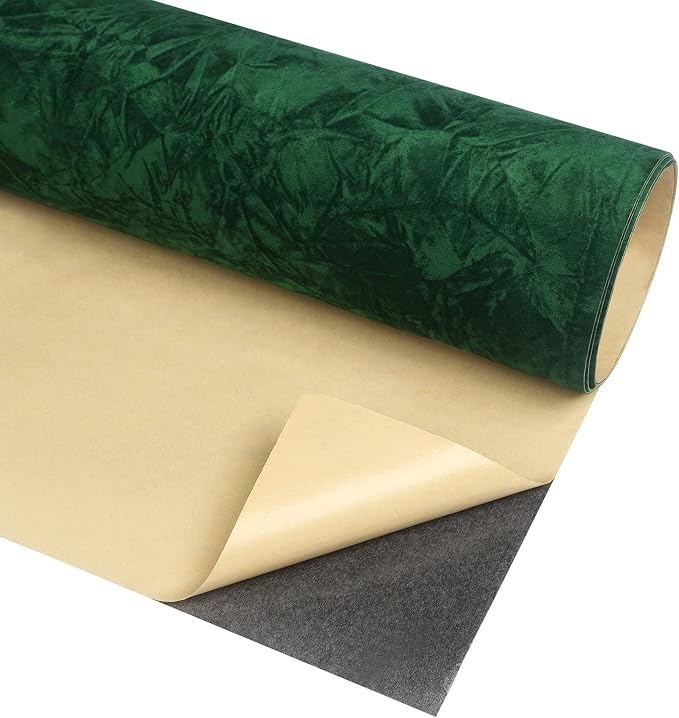 17.5x317 Green Velvet Wallpaper Peel and Stick Emerald Green Wallpaper Bedroom - Image 7