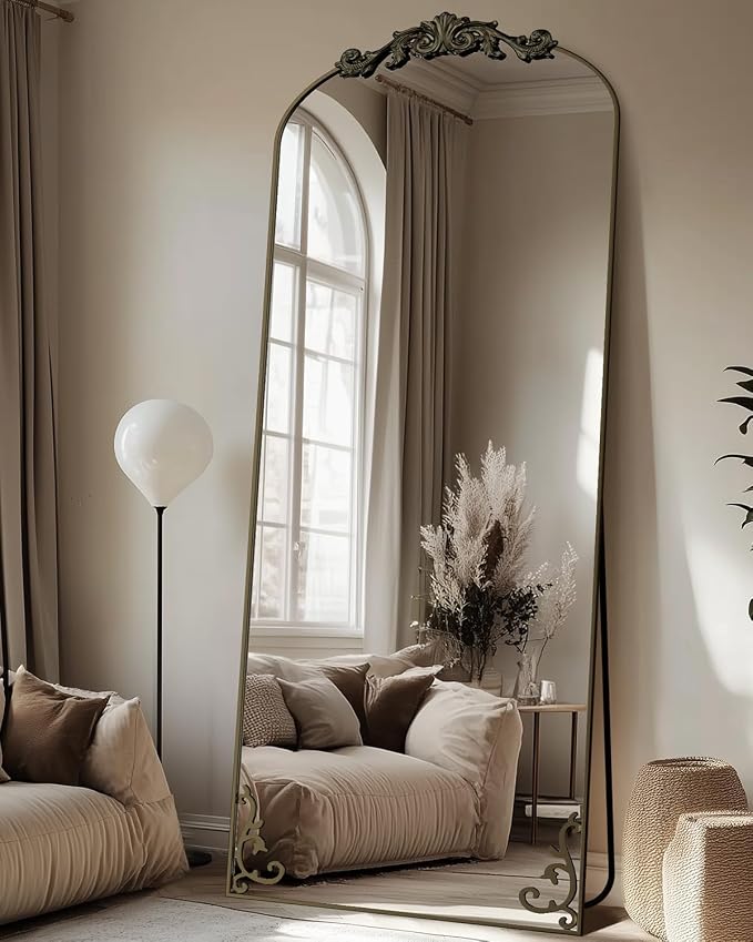 Antok Arched Full Length Mirror, Full Body Mirrors - Image 2