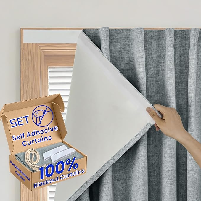 Peel & Stick Total 100% Blackout Shade by Sovtfides