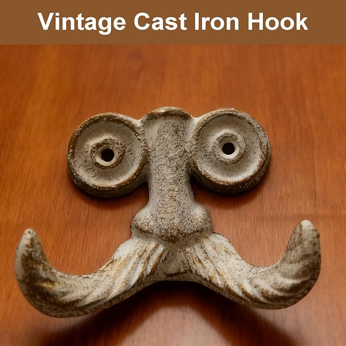 Cast Iron Hook, Heavy Duty Vintage Cast Iron Hook - Image 6