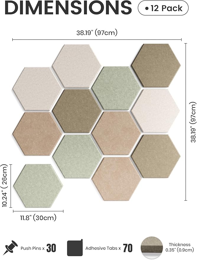 Fluxynara Hexagon Cork Board Alternative - Image 2