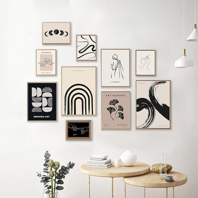 KBKBART Minimalist Boho Wall Art Prints, Eclectic Home Decor - Image 3