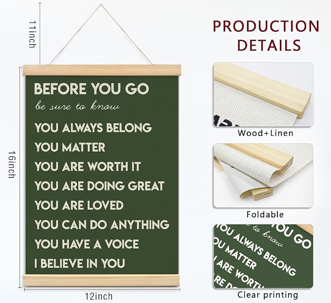 Mental Health Positive Inspirational Wall Art Decor, Therapist Office Signs - Image 6