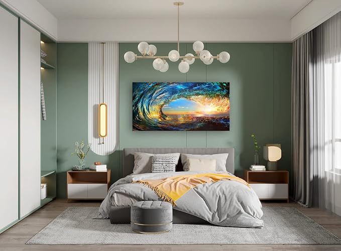 Cao Gen Decor Art S06750 Giant Wave Water Wall Art Canvas Prints 1 Panels Ocean - Image 4