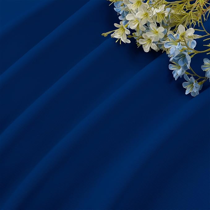 CUCRAF Royal Blue Blackout Curtains 84 inch Length 2 Panels Set, Rod Pocket - Image 6