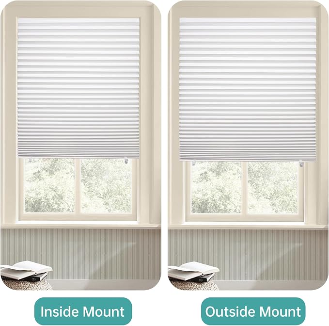 Changshade 6 Pack Temporary Shades, Pleated Paper Blinds - Image 7