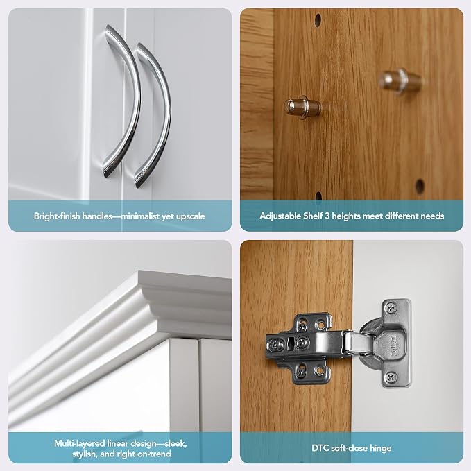 VANIRROR Medicine Cabinet -Bathroom Cabinet Wall Mount - Image 9