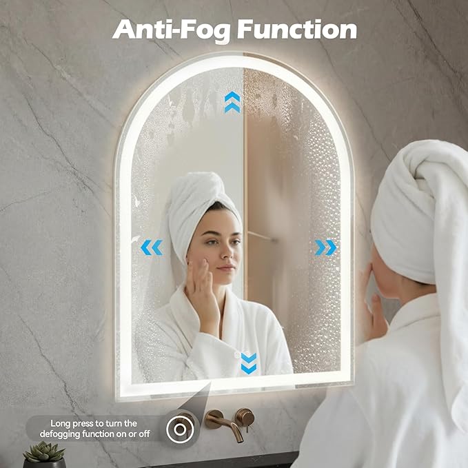 Sweetcrispy 28"×36" LED Bathroom Mirror - Image 3