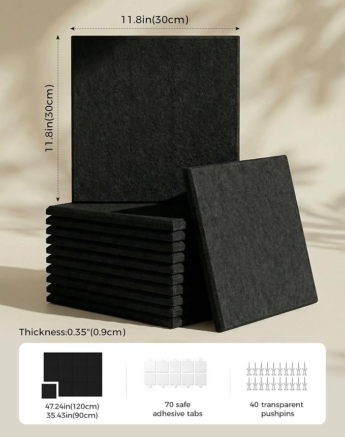 Aothia Felt Bulletin Board Tiles - Image 2