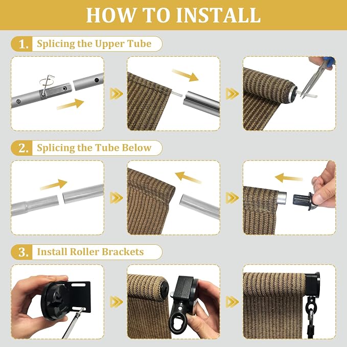 Shade&Beyond Custom Size Outdoor Roller Shades Cordless Patio Roll Up Blinds - Image 4