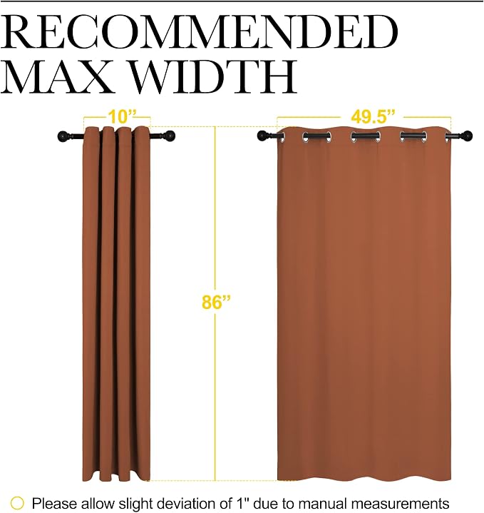 NICETOWN Halloween Insulated Curtains Blackout Draperies - Image 7