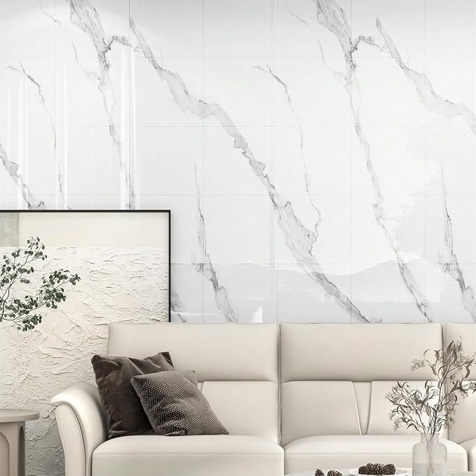 Chejiaye 10pcs Marble Peel and Stick Backsplash Waterproof Washroom Wall Panels - Image 9