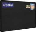 Large Bulletin Board, 48 X 36 inches Felt Board Notice Pin Board, Self-Adhesive by Hrrtyueg