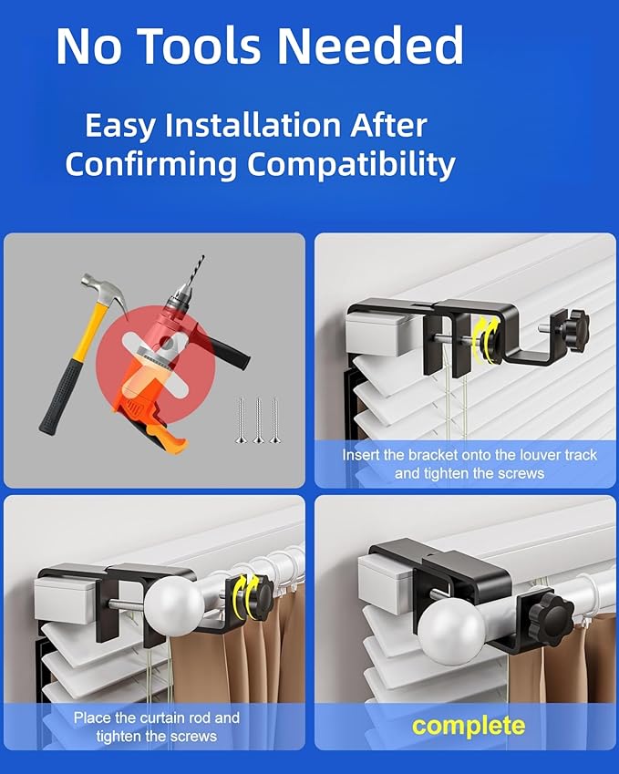 Over-Blinds Curtain Rod Brackets - Image 6