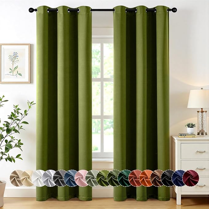 MIULEE Blackout Curtains for Bedroom Living Room 2 Panels, Thermal Insulated by MIULEE