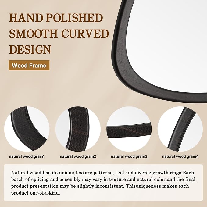 WallBeyond Asymmetrical Mirror, Irregular Wall Mirror, Wall Mirrors Decorative - Image 6