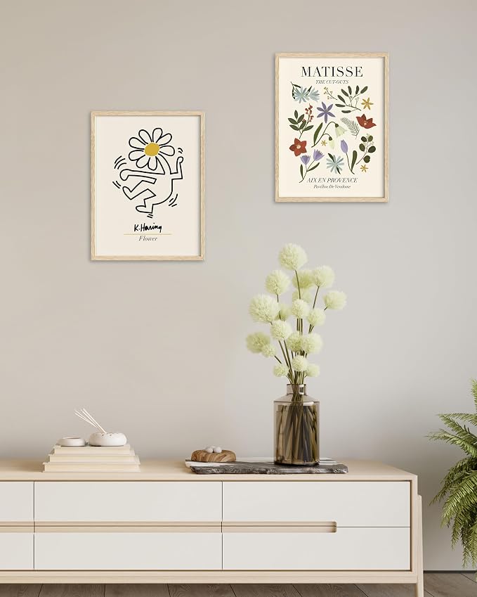Abstract Matisse Wall Art Decor, Unframed Flower Market Print Posters Set of 3 - Image 5
