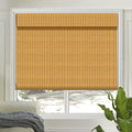 Letau No Drill No Tools Cordless Wood Window Shades Blinds, Bamboo Light by LETAU