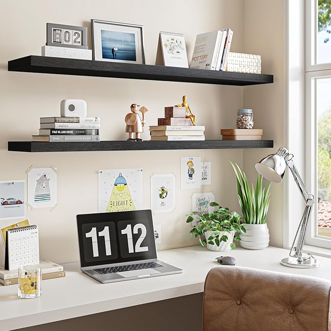 Fixwal Floating Shelves for Wall, Bathroom and Kitchen, Wall Shelves for Storage - Image 6