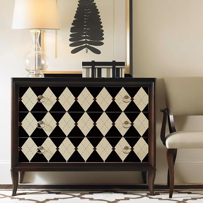 Simon&Siff Retro Checkered Peel and Stick Wallpaper Black and White Wallpaper - Image 4