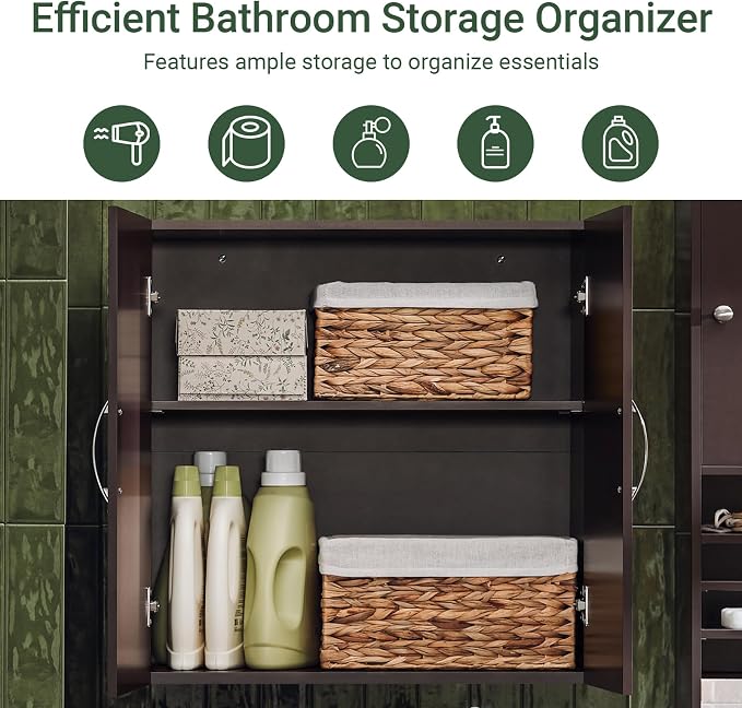 Haotian Wall Cabinet Laundry Room, Medicine Cabinet - Image 3