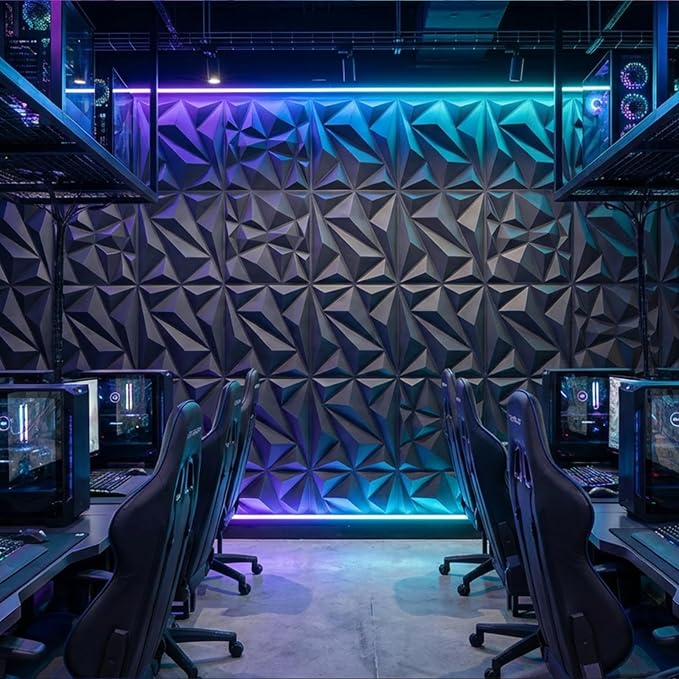 3D Wall Panel Diamond for Interior Wall Decor, Waterproof, Heat Resistant PVC - Image 5