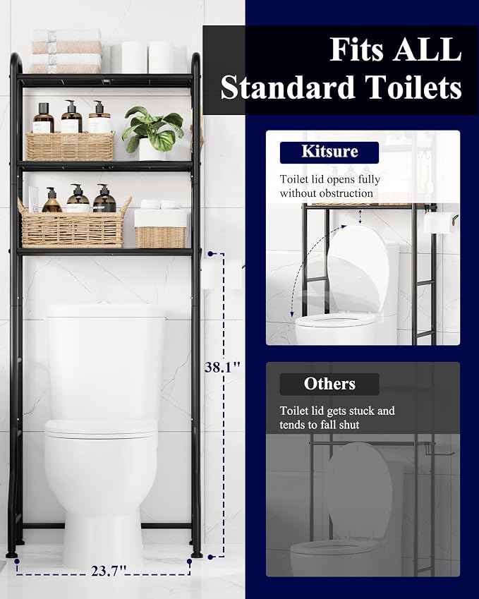 Kitsure Over Toilet Storage Rack - Image 6