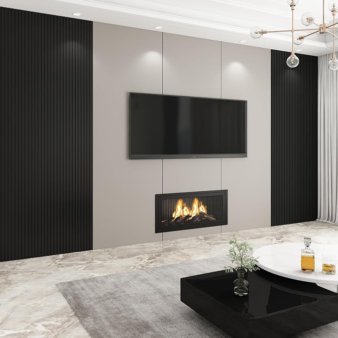 8-Pack WPC Wall Panels 118’’ x 6.3’’ 3D Slat Wall Panel Acoustic Wall Paneling - Image 5