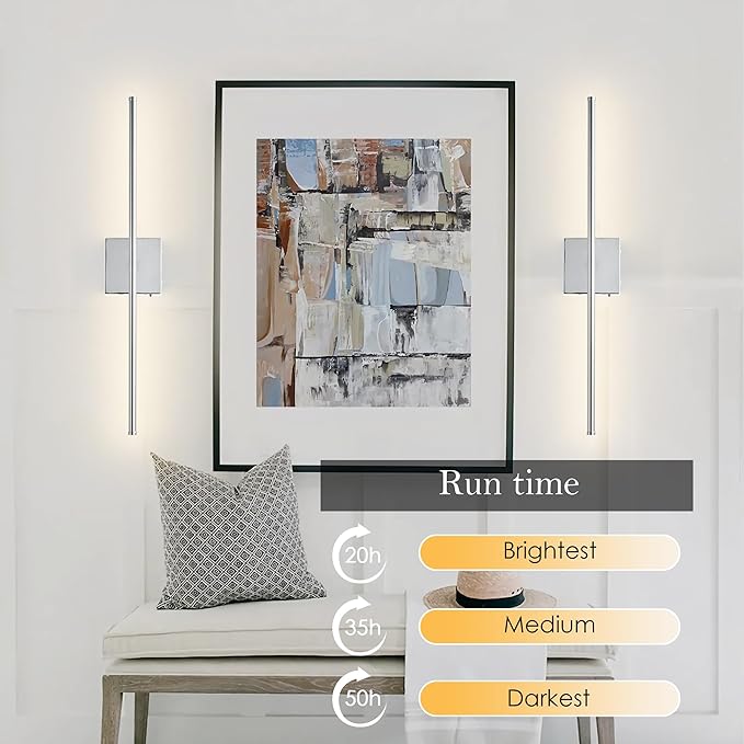 KARTOOSH Battery Operated Wall Sconces - Image 4