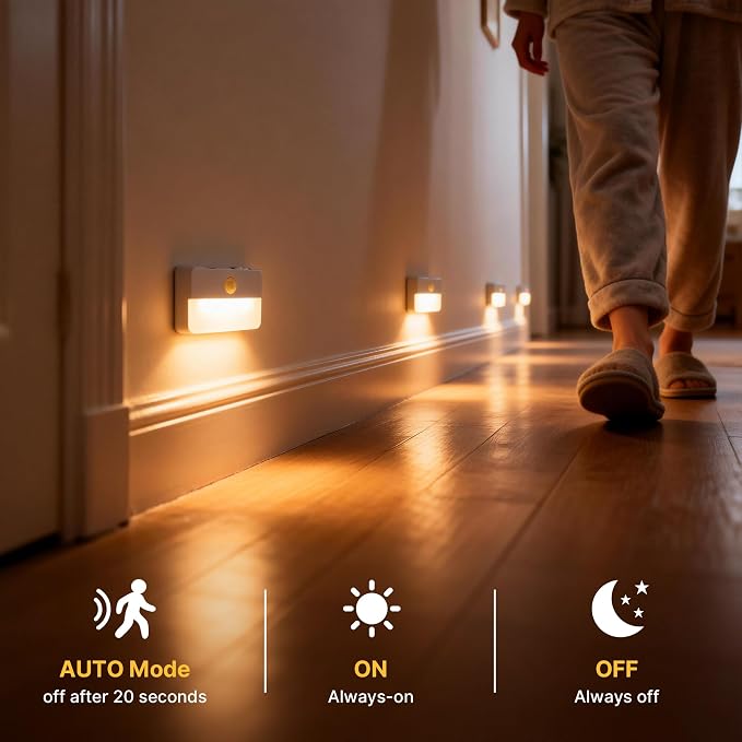 8 Pack Rechargeable Motion Sensor Stair Lights - Image 3