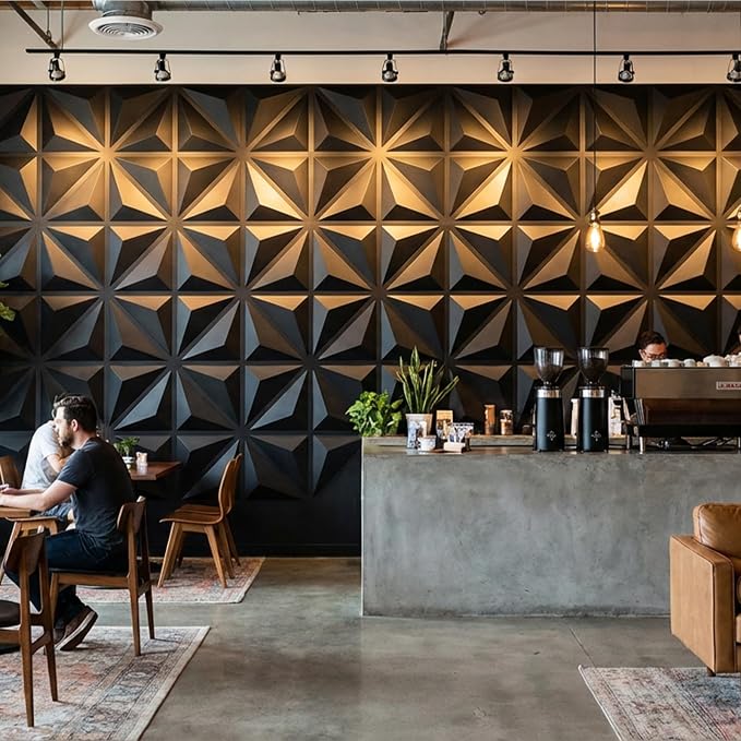 3D Wall Panel Diamond for Interior Wall Decor, Waterproof, Heat Resistant PVC - Image 4