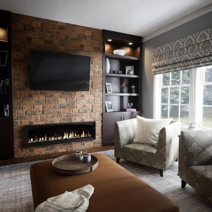 EverStone Cobblestone Faux Stone Panel, Rustic Roast Color - Image 11