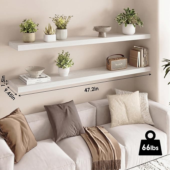 Fixwal Floating Shelves for Wall, Bathroom and Kitchen, for Storage, Room Decor - Image 3