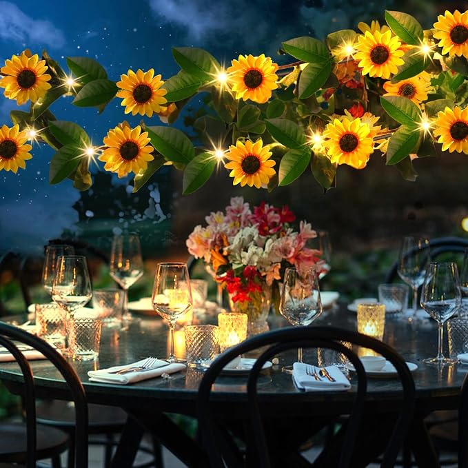 GOESWELL Artificial Sunflower Garland - Image 6