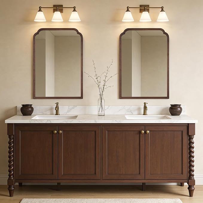 WallBeyond 28" x 40" Wood Bathroom Mirror - Image 7