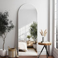 Dewfig Arched White Full Length Mirror, Full Body Mirrors by YourSpacePerfectlyReflected