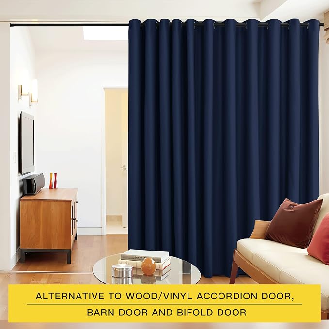 NICETOWN Closet Door Heavy Curtain, Room Dividers Shade Screens Partitions - Image 2