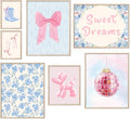 Habseligkeit Pink Posters for Room Aesthetic, Cute Wall Art Prints, Wall Decor by Habseligkeit