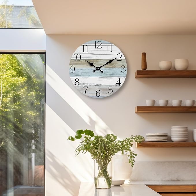 Wall Clock, 14 Inch Wall Clocks Battery Operated Silent Non Ticking, Large - Image 8