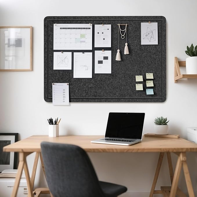 Lightomorrow Bulletin Board, 36 x 24 inches Felt Board - Image 2