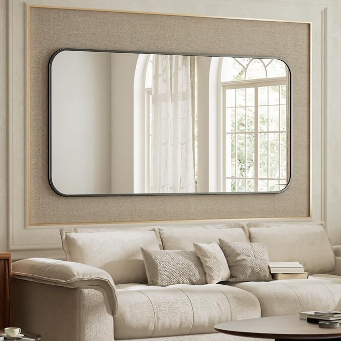 BEAUTYPEAK 26" x 38" Rectangular Aluminum Alloy Frame Wall Mounted Bathroom - Image 8