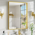 22x30 Inch Gold Bathroom Mirrors by Dimelax