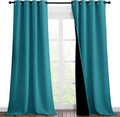 NICETOWN Peacock Teal Blackout Curtains 90 inches Long, Full Light Blocking by NICETOWN