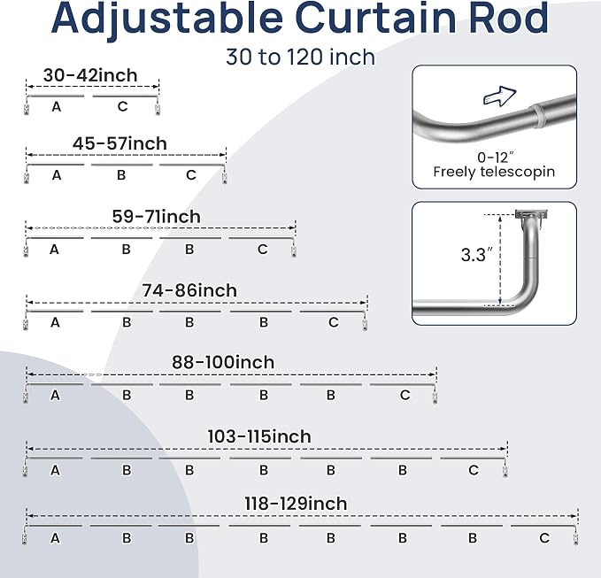 ENJOYBASICS Blackout Curtain rod - Image 5