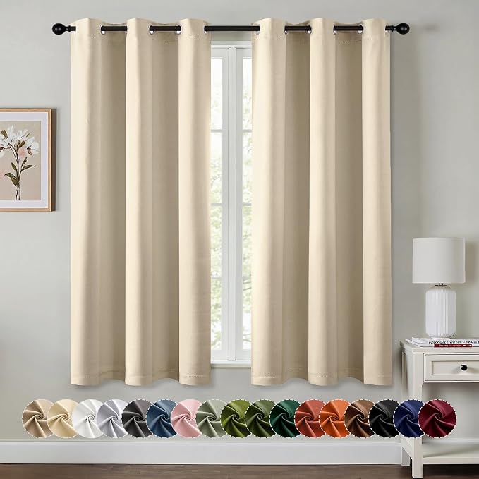 MIULEE Blackout Curtains for Bedroom Living Room 2 Panels, Thermal Insulated by MIULEE