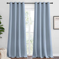 NICETOWN Vintage Blue Blackout Curtains 96 inches Length by NICETOWN