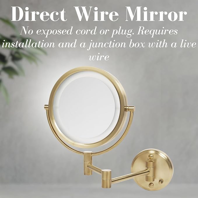 JERDON Wall-Mounted Vanity Mirror - Image 2