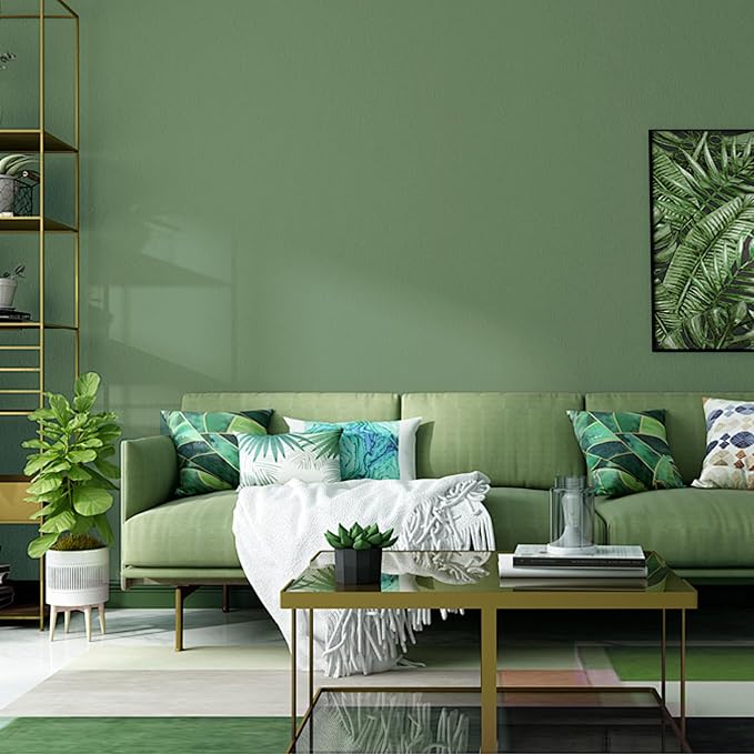 Yancorp 16"x120" Matte Grass Green Peel and Stick Wallpaper - Image 3