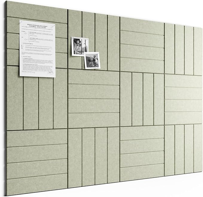 Bumusty Large Cork Board Alternative-48 x 36" Felt Bulletin Board Tiles by BUMUSTY